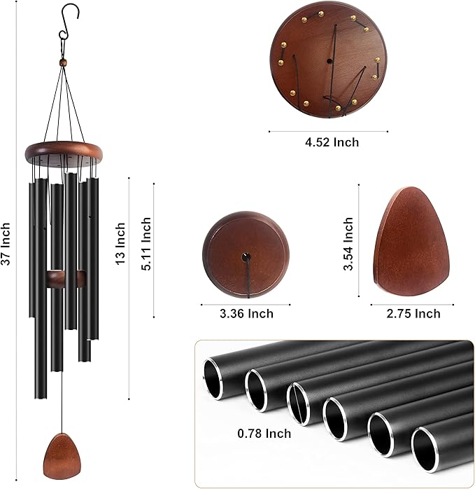 Aluminium Wind Chime – Deep Tone, Outdoor & Indoor Decoration
