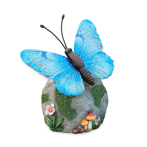 Solar Resin Butterfly Garden Figurine