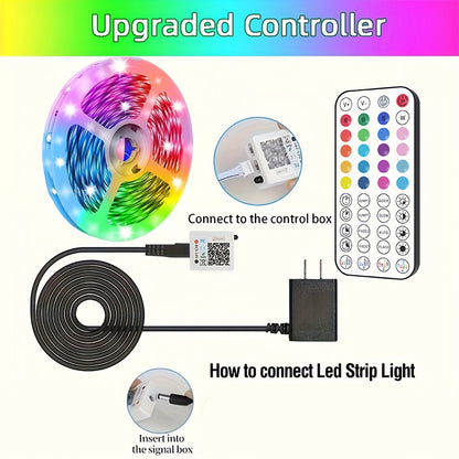 LED Strip Lights 300ft – Colour Changing RGB Light Strip with Music Sync & App Control