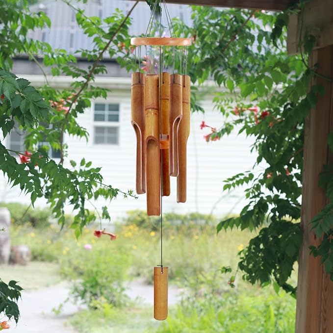 Bamboo Wind Chimes – Handcrafted Wooden Chimes for Garden