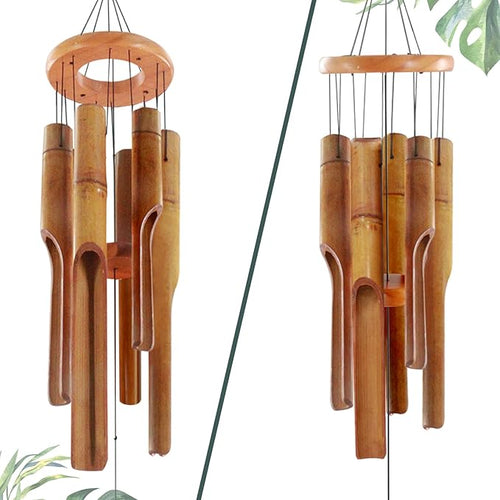 Bamboo Wind Chimes – Handcrafted Wooden Chimes for Garden