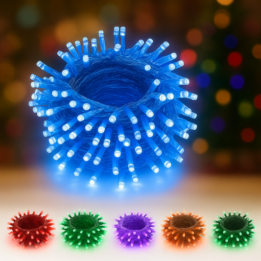 RGB Color Changing Christmas Lights – 20m LED String with Music Sync & Timer