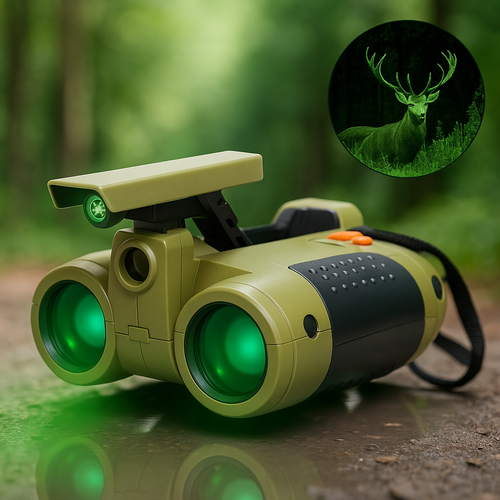 Kids Night Vision Binoculars – 4x Magnification Outdoor Adventure Toy