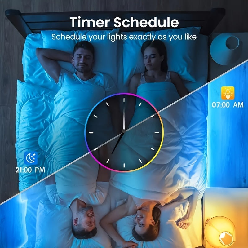 LED Strip Lights 300ft – Colour Changing RGB Light Strip with Music Sync & App Control